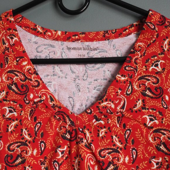 Woman Within Short Sleeve Shirt Bundle Size 14/16 Used - Picture 3 of 7